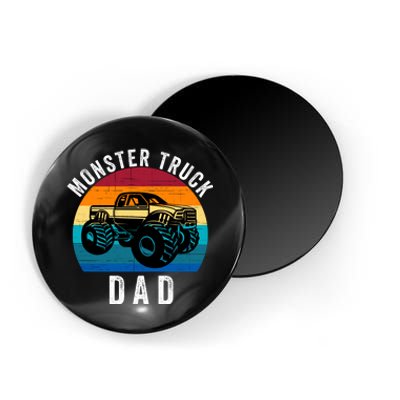 Monster Truck Dad FatherS Day Dads Love Monster Trucks Too Magnet