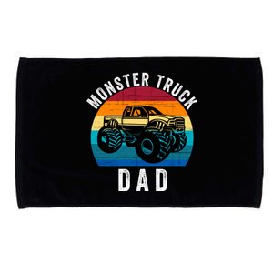 Monster Truck Dad FatherS Day Dads Love Monster Trucks Too Microfiber Hand Towel