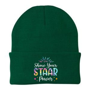 Motivational Testing Day Teacher Show Your STAAR Power Knit Cap Winter Beanie