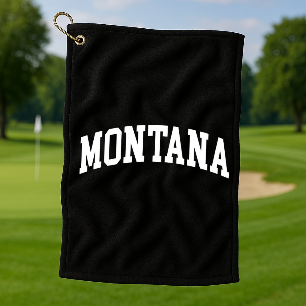 Montana Throwback Design Classic Golf Towel