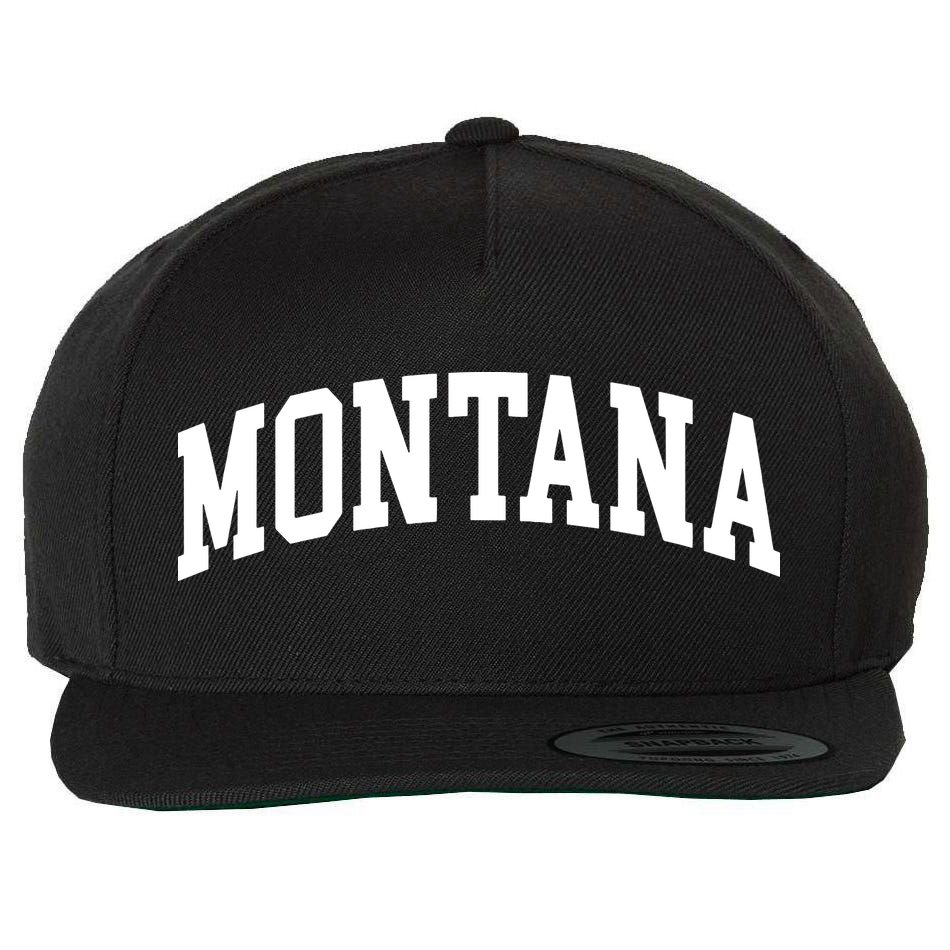 Montana Throwback Design Classic Wool Snapback Cap