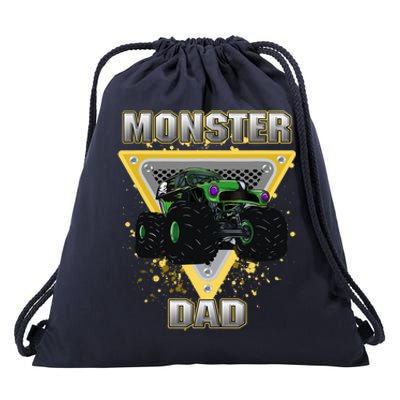 Monster Truck Dad Drawstring Bag