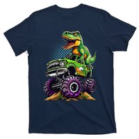 Monster Truck Dinosaur Trex Birthday Boy T-Shirt