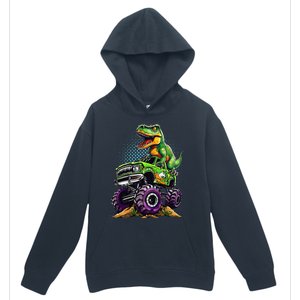 Monster Truck Dinosaur Trex Birthday Boy Urban Pullover Hoodie