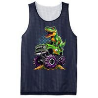 Monster Truck Dinosaur Trex Birthday Boy Mesh Reversible Basketball Jersey Tank