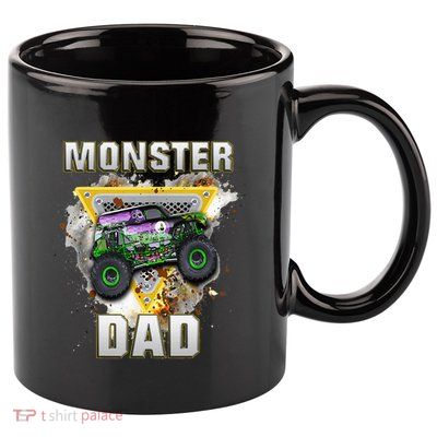 Monster Truck Dad Monster Truck Are My Jam Truck Lovers 11oz C Handle Ceramic Mug