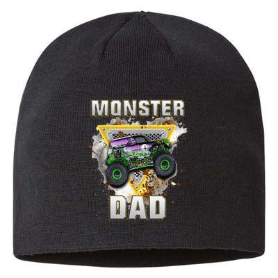 Monster Truck Dad Monster Truck Are My Jam Truck Lovers Sustainable Beanie