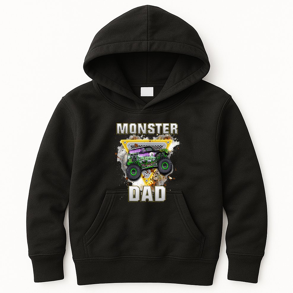 Monster Truck Dad Monster Truck Are My Jam Truck Lovers Kids Hoodie