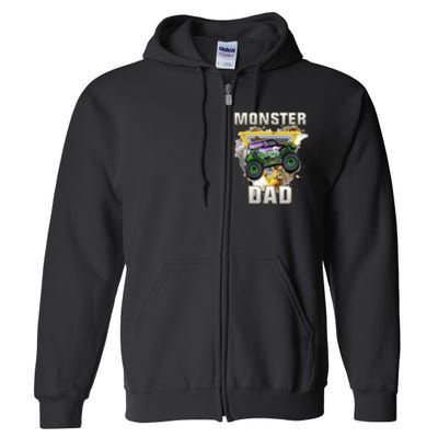 Monster Truck Dad Monster Truck Are My Jam Truck Lovers Full Zip Hoodie