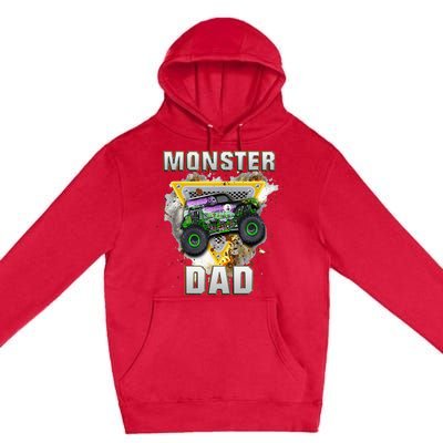 Monster Truck Dad Monster Truck Are My Jam Truck Lovers Premium Pullover Hoodie