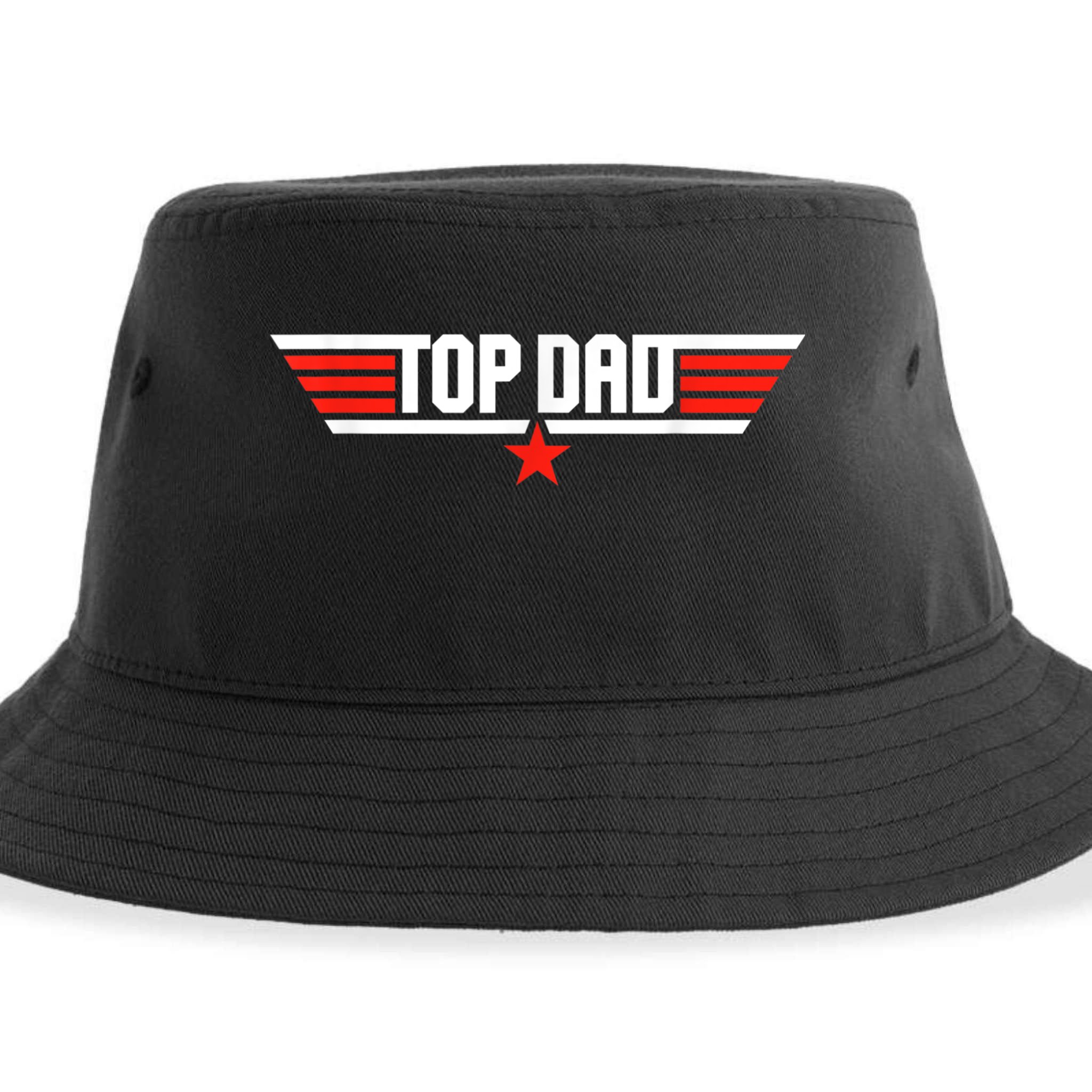 Mens Top Dad Funny Cool 80s 1980s Father Father's Day Sustainable Bucket Hat