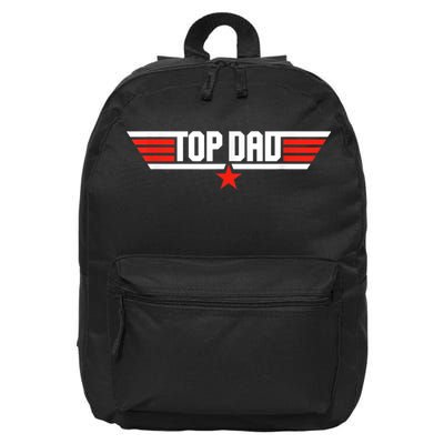Mens Top Dad Funny Cool 80s 1980s Father Father's Day 16 in Basic Backpack