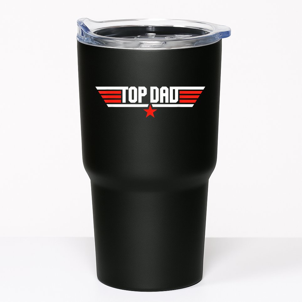 Mens Top Dad Funny Cool 80s 1980s Father Father's Day Tumbler