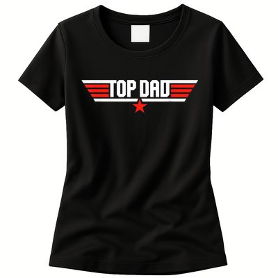 Mens Top Dad Funny Cool 80s 1980s Father Father's Day Womens T-Shirt