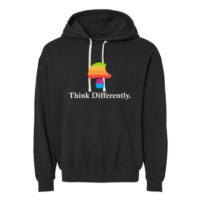 Mushroom Think Different Garment-Dyed Fleece Hoodie