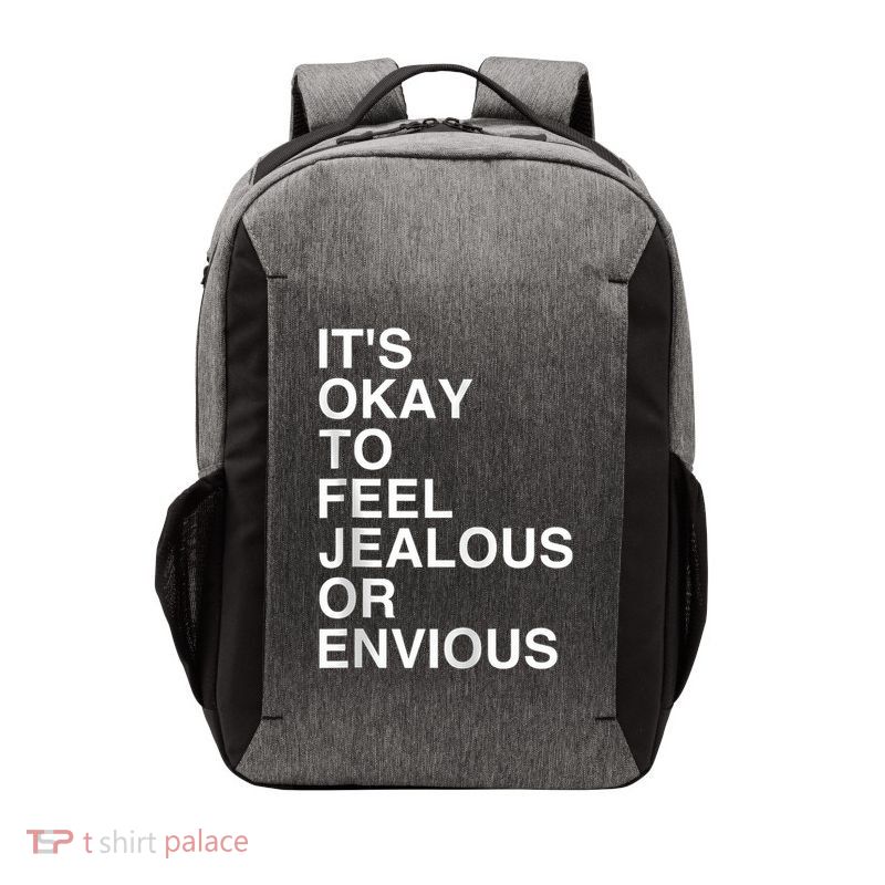 Minimalist Typography Design About Emotional Honesty Vector Backpack