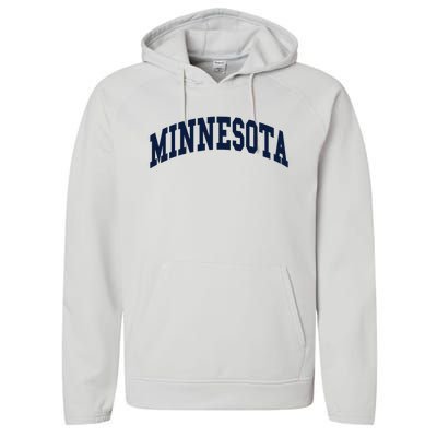 Minnesota Throwback Design Classic Performance Fleece Hoodie