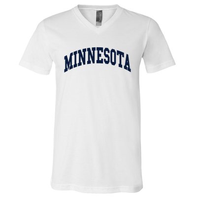 Minnesota Throwback Design Classic V-Neck T-Shirt