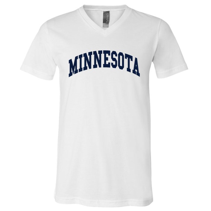 Minnesota Throwback Design Classic V-Neck T-Shirt