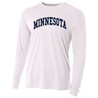 Minnesota Throwback Design Classic Cooling Performance Long Sleeve Crew