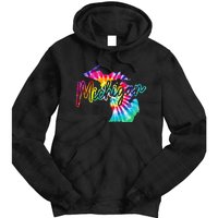 Michigan Tie Dye State Map Pride Hippie Vintage Retro Tie Dye Hoodie