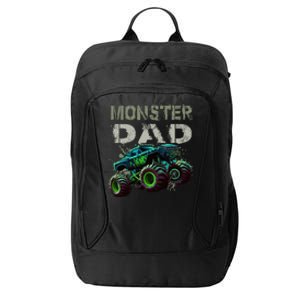 Monster Truck Dad Family Matching Monster Truck Lovers City Backpack