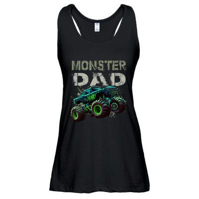 Monster Truck Dad Family Matching Monster Truck Lovers Ladies Essential Flowy Tank