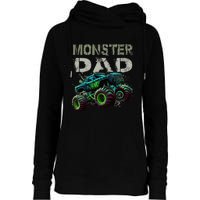 Monster Truck Dad Family Matching Monster Truck Lovers Womens Funnel Neck Pullover Hood