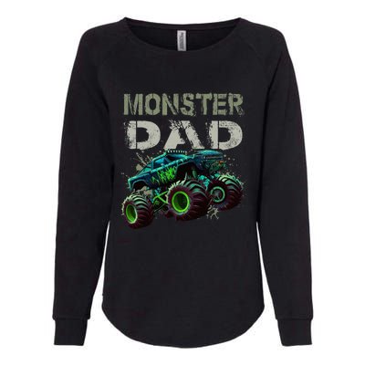 Monster Truck Dad Family Matching Monster Truck Lovers Womens California Wash Sweatshirt