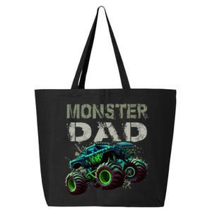 Monster Truck Dad Family Matching Monster Truck Lovers 25L Jumbo Tote