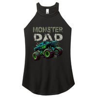 Monster Truck Dad Family Matching Monster Truck Lovers Women's Perfect Tri Rocker Tank