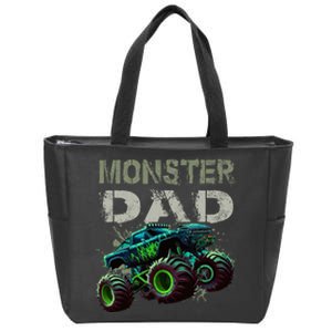 Monster Truck Dad Family Matching Monster Truck Lovers Zip Tote Bag