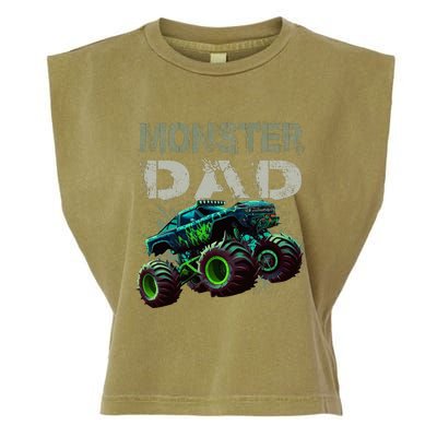 Monster Truck Dad Family Matching Monster Truck Lovers Garment-Dyed Women's Muscle Tee