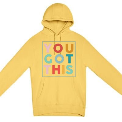 Motivational Testing Day For Teacher You Got This Premium Pullover Hoodie