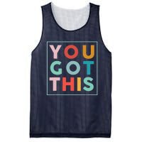 Motivational Testing Day For Teacher You Got This Mesh Reversible Basketball Jersey Tank