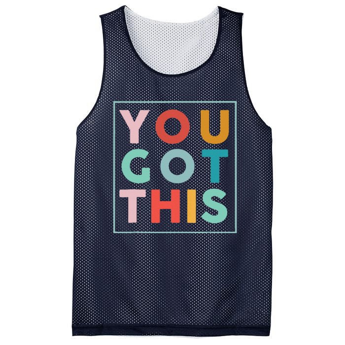 Motivational Testing Day For Teacher You Got This Mesh Reversible Basketball Jersey Tank