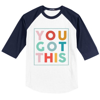 Motivational Testing Day For Teacher You Got This Baseball Sleeve Shirt