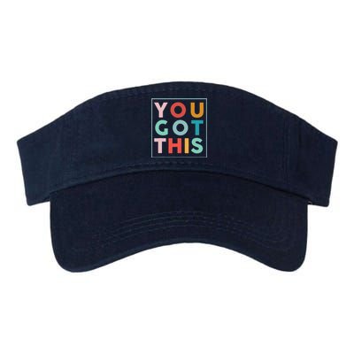 Motivational Testing Day For Teacher You Got This Valucap Bio-Washed Visor