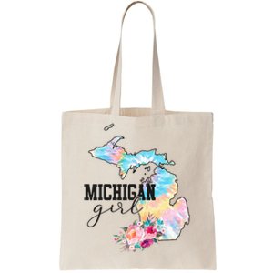 Michigan Tie Dye State Michigan Lovers Tote Bag