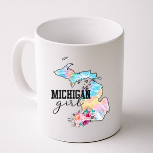 Michigan Tie Dye State Michigan Lovers Coffee Mug