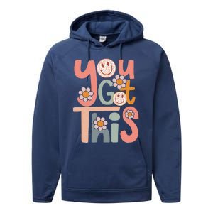 Motivational Testing Day Teacher Student You Got This Performance Fleece Hoodie