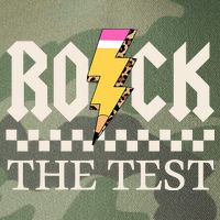 Motivational Testing Day For Teacher Student Rock The Test  Legacy Tie Dye Trucker Hat