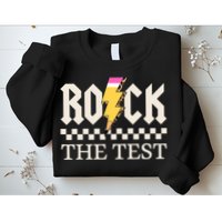 Motivational Testing Day For Teacher Student Rock The Test  Sweatshirt
