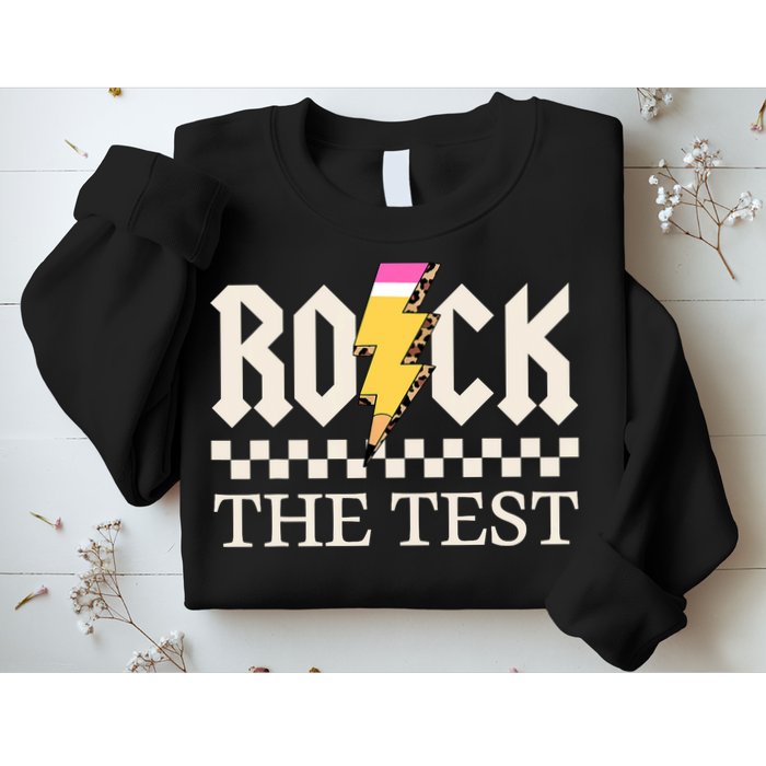 Motivational Testing Day For Teacher Student Rock The Test  Sweatshirt