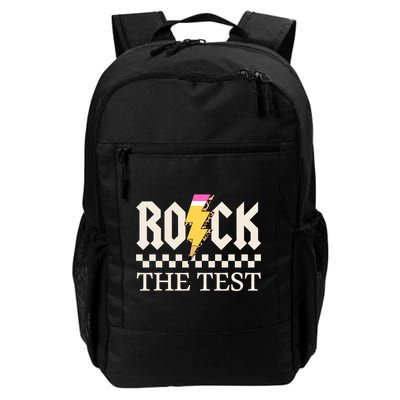 Motivational Testing Day For Teacher Student Rock The Test  Daily Commute Backpack