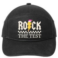 Motivational Testing Day For Teacher Student Rock The Test  7-Panel Snapback Hat