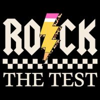 Motivational Testing Day For Teacher Student Rock The Test  7-Panel Snapback Hat