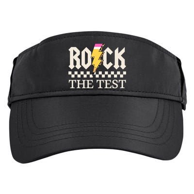 Motivational Testing Day For Teacher Student Rock The Test  Adult Drive Performance Visor