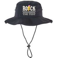 Motivational Testing Day For Teacher Student Rock The Test  Bucket Hat
