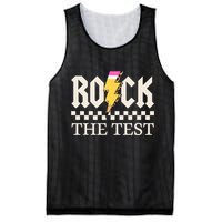 Motivational Testing Day For Teacher Student Rock The Test  Mesh Reversible Basketball Jersey Tank